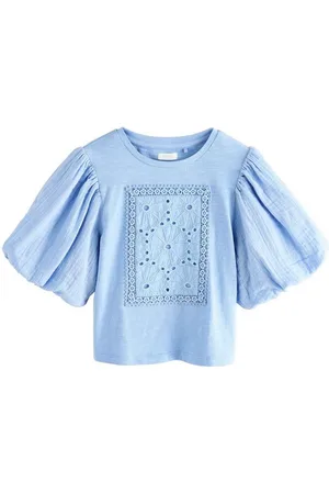 Next T-Shirt T-Shirt aus 100 % Baumwolle mit Puffärmeln (1-tlg) - Verkäufer: Germany GmbH