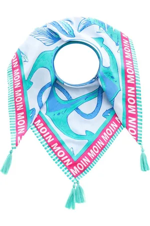 Zwillingsherz Modetuch "Ocean", mit Tasseln
