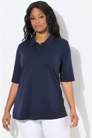 Ulla Popken Poloshirt Poloshirt Classic Polokragen Halbarm Pima Cotton - Verkäufer: Popken Fashion Group