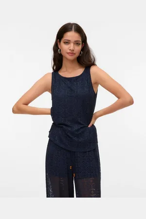 VERO MODA Netzshirt VMMAYA TANK TOP JRS VO