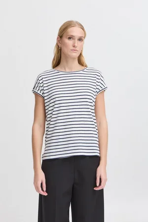 Ichi Rundhalsshirt IHYULIETTA Modernes T-Shirt mit Streifen - Verkäufer: meinemarkenmode