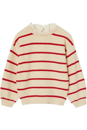 Vertbaudet Pullunder Mädchen Pullover mit Volantkragen - Verkäufer: