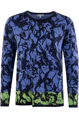 HAJO Rundhalspullover Pullover Blütendruck - Verkäufer: Mode