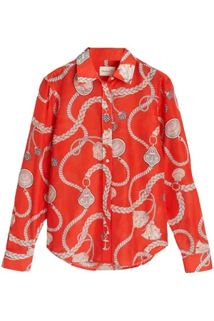 GANT Langarmbluse 4300456 Damen Sailing Print Bluse aus Baumwolle und Seide - Verkäufer: APPAREL PARTNERS