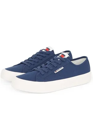 Tommy Hilfiger TJM LACE UP CANVAS COLOR Plateausneaker, Freizeitschuh, Halbschuh, Schnürschuh mit Logo-Aufnäher an der Zunge