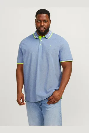 JACK & JONES Poloshirt JJEPAULOS POLO SS NOOS PLS mit Logo Stickerei