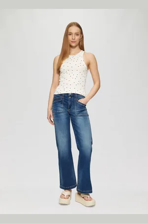 QS by s.Oliver Stoffhose Jeans Reena / Slim Fit / High Rise / Flared Leg / Super Stretch - Verkäufer: s.Oliver