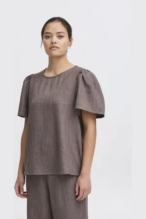 Ichi Rundhalsshirt IXREMI Modisches Oberteil mit Puffärmeln - Verkäufer: meinemarkenmode