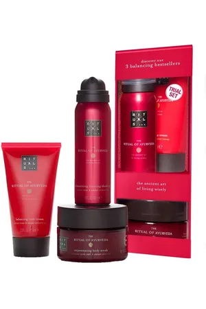 Rituals Feuchtigkeitspflege-Set Pflege-Geschenkset The Ritual of AYURVEDA Wellness-Pflegeset, Probierset Beruhigende Produkte mit indischer Rose und Mandelöl. - Verkäufer: Dubbel eCommerce