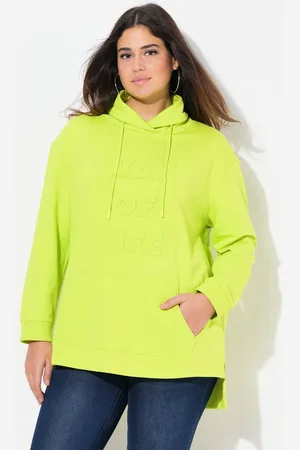 Ulla Popken Sweatshirt Sweatshirt 3D-Prägung Oversized Stehkragen Langarm - Verkäufer: Popken Fashion Group