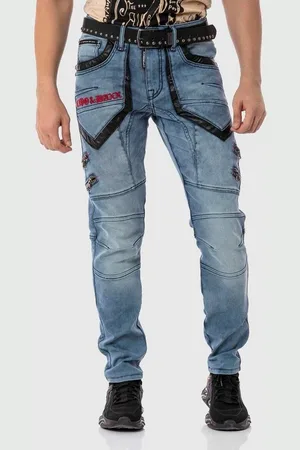 Cipo & Baxx Cargojeans Hose Lässige Details und Applikationen
