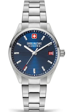 Swiss Military Hanowa Quarzuhr ROADRUNNER LADY, SMWLH2200202, Armbanduhr, Damenuhr, Swiss Made, Datum, Saphirglas, analog
