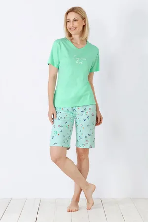 HAJO 5-Pocket-Hose Damen Shorty-Schlafanzug, Premium Cotton - Verkäufer: Mode