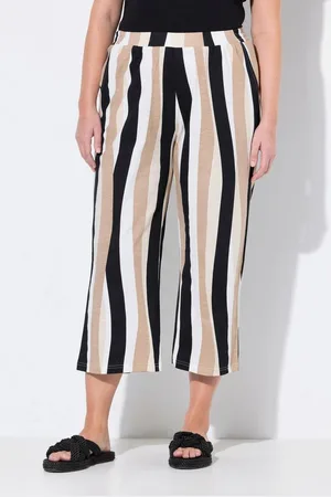 Ulla Popken Culotte Jersey-Culotte Streifen weites Bein Biobaumwolle - Verkäufer: Popken Fashion Group