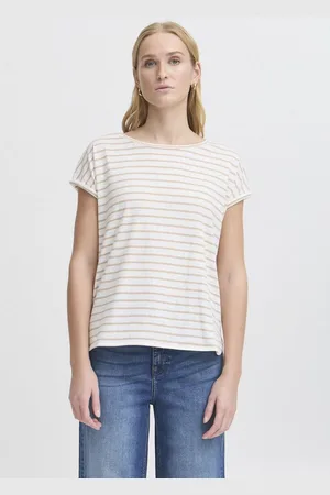 Ichi Rundhalsshirt IHYULIETTA Modernes T-Shirt mit Streifen - Verkäufer: meinemarkenmode
