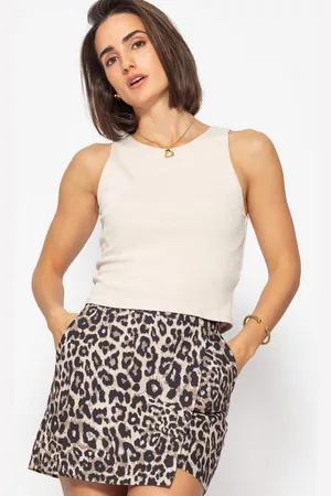 SASSYCLASSY T-Shirt Klassisches fein geripptes Top Damen mit Rundhals Tank Top in feiner Rippstruktur Doppellagig Elegant Schwarz Weiß - Verkäufer: