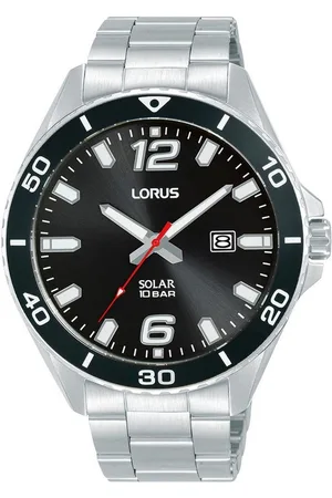 Lorus Solaruhr RX359AX9, Armbanduhr, Herrenuhr, Edelstahlarmband, Datum
