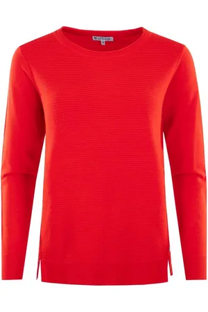 HAJO Rundhalspullover Pullover Vorderteil mit Strukturstrick - Verkäufer: Mode