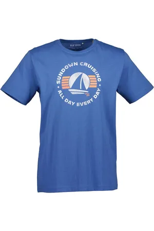 Blue Seven T-Shirt Herren Kurzarm-Shirt mit maritimen Front-Print und Rundhalsausschnitt - Verkäufer: tomBrook GmbH