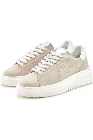 ELBSAND Sneaker Schnürhalbschuh,Freizeitschuh aus Leder mit modischer Plateausohle