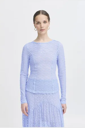 Ichi Langarmshirt IXLACEY Modernes Oberteil mit Ausbrenner - Verkäufer: meinemarkenmode