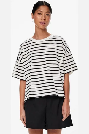 Pieces® Sweatshirt PCCHILLI SUMMER 2/4 SWEAT STRIPE NOOS BC