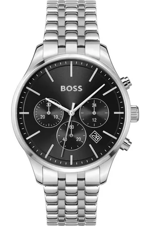 HUGO BOSS Chronograph AVERY 1514157, Quarzuhr, Herrenuhr, Armbanduhr, Stoppfunktion, Edelstahlarmband