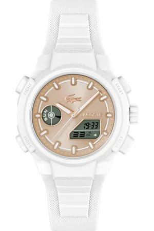 Lacoste Quarzuhr LC33 2001430, Armbanduhr, Damenuhr, Silikonarmband, analog, digital, Stoppfunktion