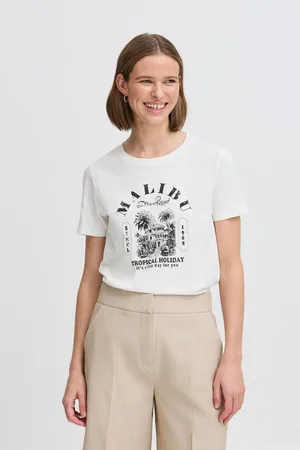 B YOUNG Rundhalsshirt BYSOBBE modisches T-Shirt mit Print - Verkäufer: meinemarkenmode