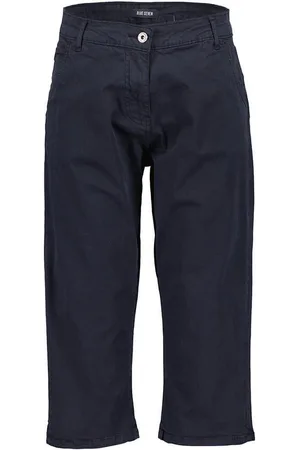 Blue Seven Caprihose Damen Hose 3/4-Länge mit Seitenschlitzen - Unifarbene Sommerhose - Verkäufer: tomBrook GmbH