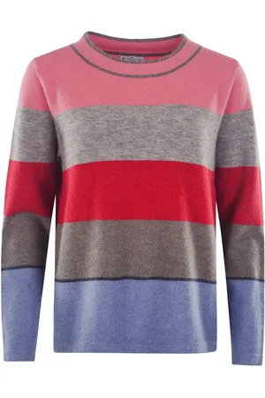HAJO Rundhalspullover Damen Pullover Blockstreifen 1/1 - Verkäufer: Mode