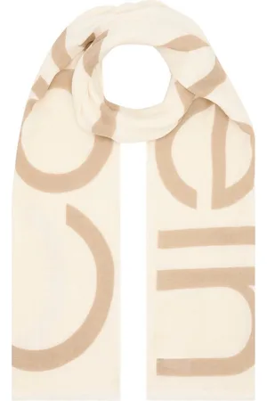 Calvin Klein Schal BOLD LOGO COTTON HEMP SCARF, mit Logo-Print