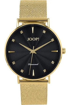 JOOP! Quarzuhr 2039534, Armbanduhr, Damenuhr, Edelstahlarmband, analog, Diamant