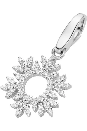 Giorgio Martello Charm-Einhänger Eiskristall mit Zirkonia, Silber 925