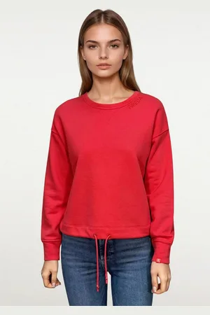 Frieda & Freddies Longsleeve Sweat-shirt mit Label-Applikationen - Verkäufer: heyconnect