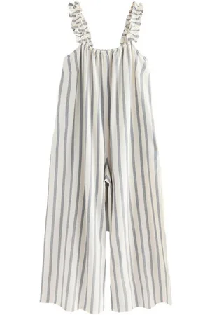 Next Jumpsuit Jumpsuit mit weitem Bein und gerüschten Trägern (1-tlg) - Verkäufer: Germany GmbH