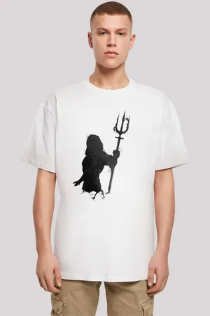 F4NT4STIC T-Shirt DC Comics Boys Aquaman Mono Silhouette Print