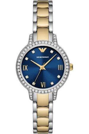 Emporio Armani Quarzuhr AR11576, Armbanduhr, Damenuhr, analog, Edelstahlarmband