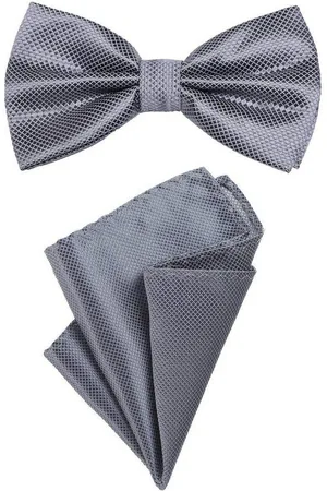 DonDon Fliege Schleife und Einstecktuch vorgebunden (Packung, 2-St) bereits gebunden, Seidenlook, 2er Set - Verkäufer: urban-styles