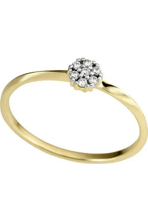 Firetti Fingerring Schmuck Geschenk Gold 333 Damenring Verlobung Blume floral bicolor, mit Brillanten
