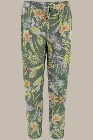 HAJO Stoffhose Damen Hose mit Botanikprint - Verkäufer: Mode