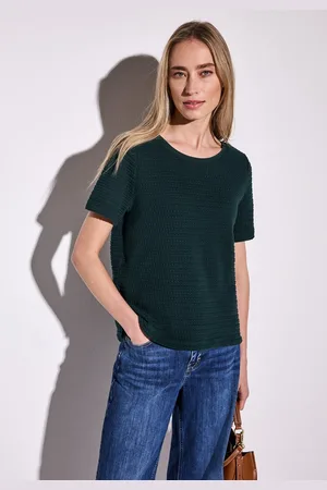Street one T-Shirt mit Strukturmuster