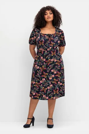 Joe Browns Jerseykleid Große Größen mit Karree-Ausschnitt und Alloverprint
