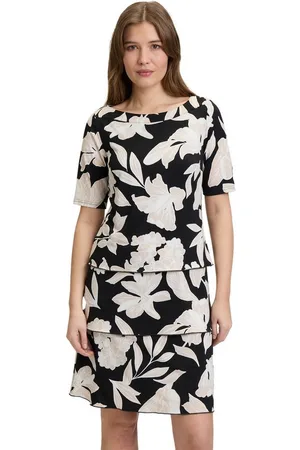 Betty Barclay Sommerkleid Stufenkleid kurzarm Druck