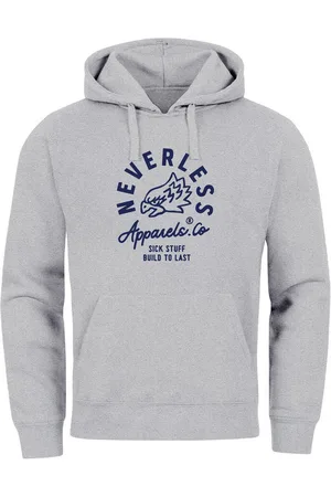 Neverless Hoodie Hoodie Herren Adler Print Aufdruck Eagle Motiv Schrift - Verkäufer: Akowi