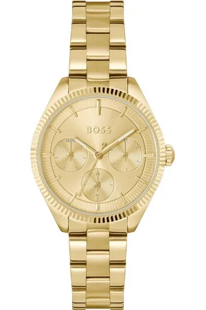 HUGO BOSS Multifunktionsuhr SAGE SPORT 1502803, Quarzuhr, Armbanduhr, Damenuhr, Edelstahlarmband, analog