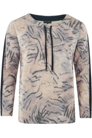 HAJO Sweatshirt Damen Soft-Sweatshirt mit Alloverprint - Verkäufer: Mode