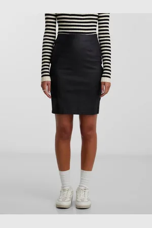 Only & Sons Lederimitatrock - Rock - PCPARO highwaist COATED - Lederoptik - Verkäufer: Schneider Fashion Store