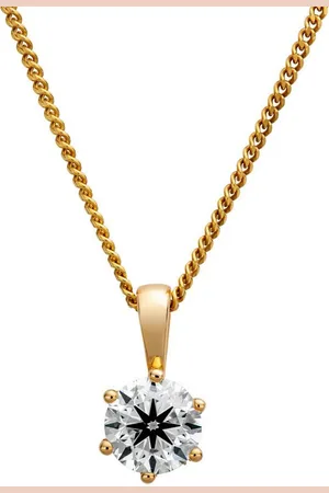 Orolino Kette mit Anhänger 750/- Gelbgold 1 Brillant 1,0 ct.