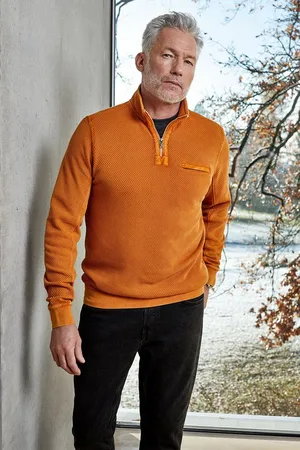 HAJO Sweatshirt Strukturiertes Washer-Sweatshirt in reiner Baumwolle - Verkäufer: Mode